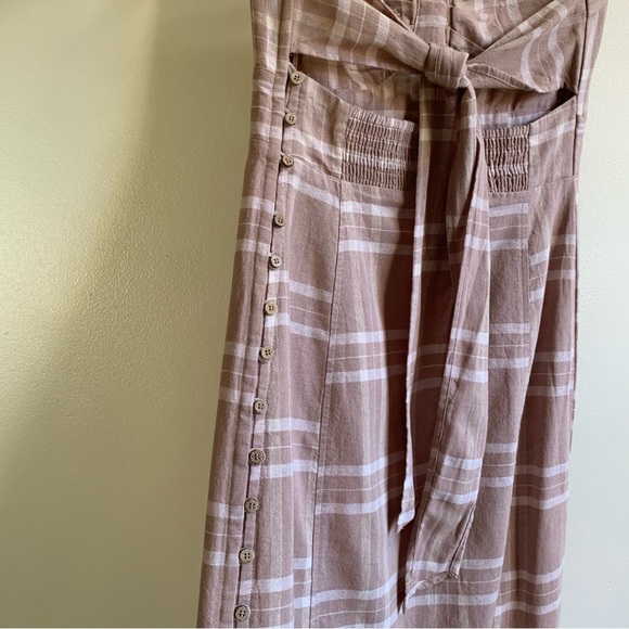 Free People Life Like This Linen Strapless Midi Dress - Picture 11 of 15